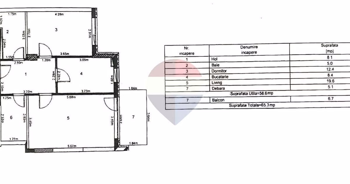 Apartament de vânzare cu 2 camere în zona Blumăna, Brașov