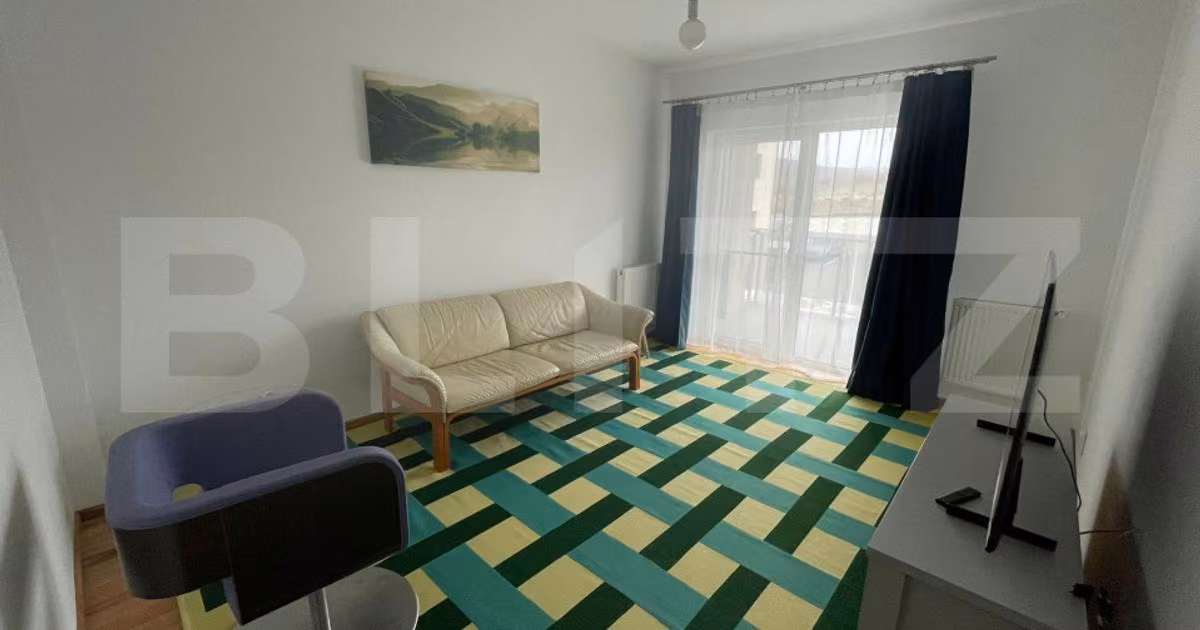 Apartament de vânzare cu 2 camere, mobilat în Florești