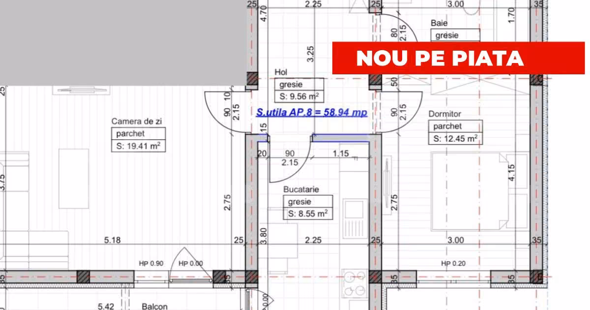 Apartament de vânzare cu 2 camere în Giroc