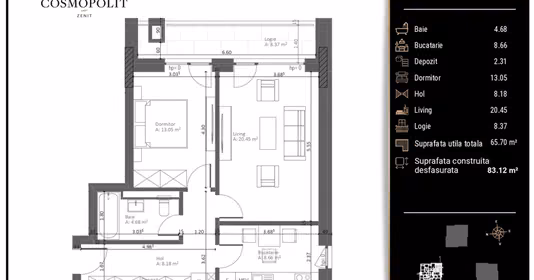 Apartament Centrul Civic