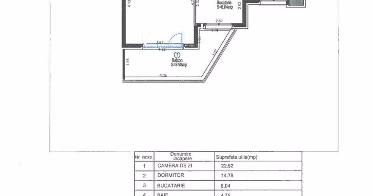 Apartament de vânzare cu 2 camere, mobilat în zona Lipovei, Timișoara