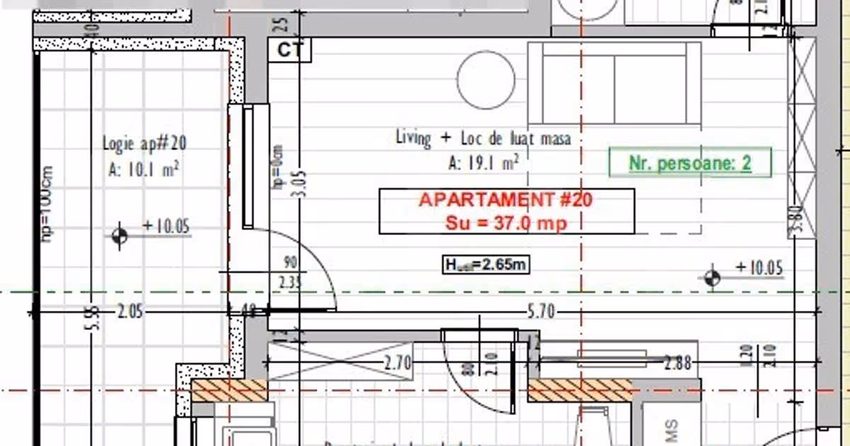 Apartament de vânzare cu 2 camere în Florești