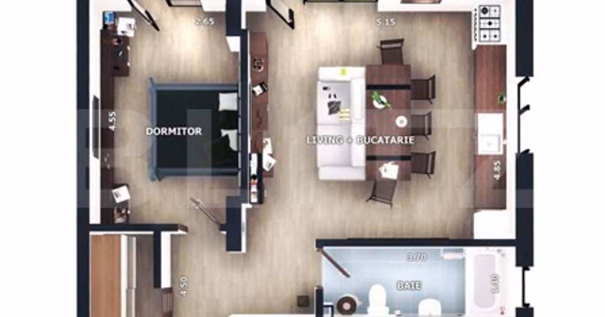 Apartament de vânzare cu 2 camere în Florești