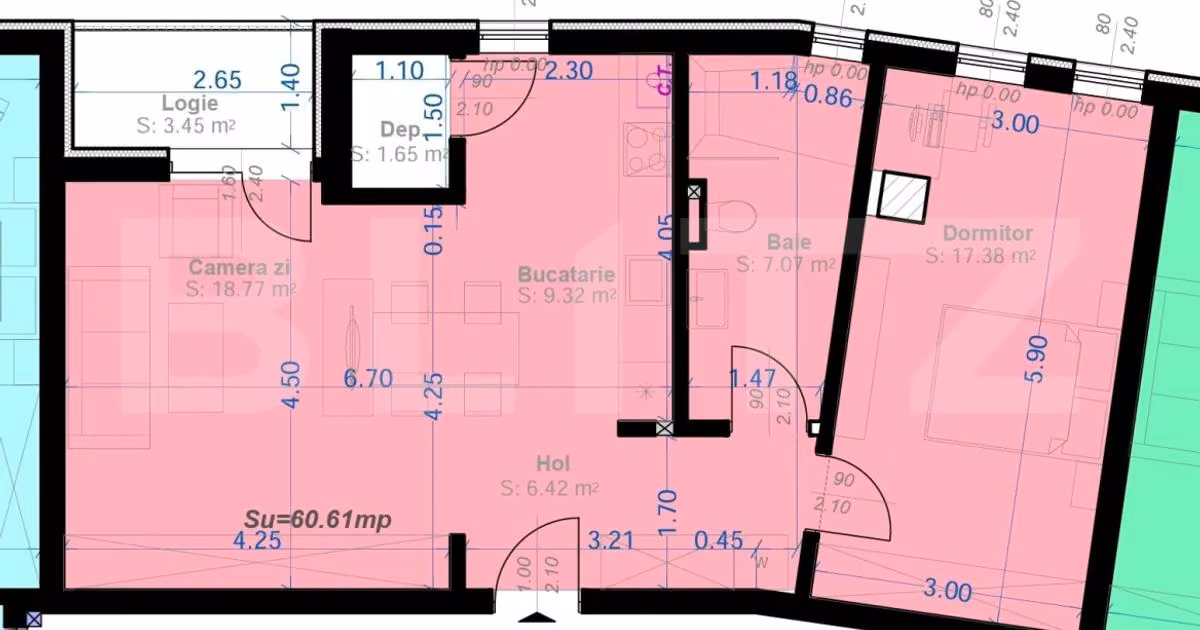 Apartament de vânzare cu 2 camere în zona Aradului, Timișoara