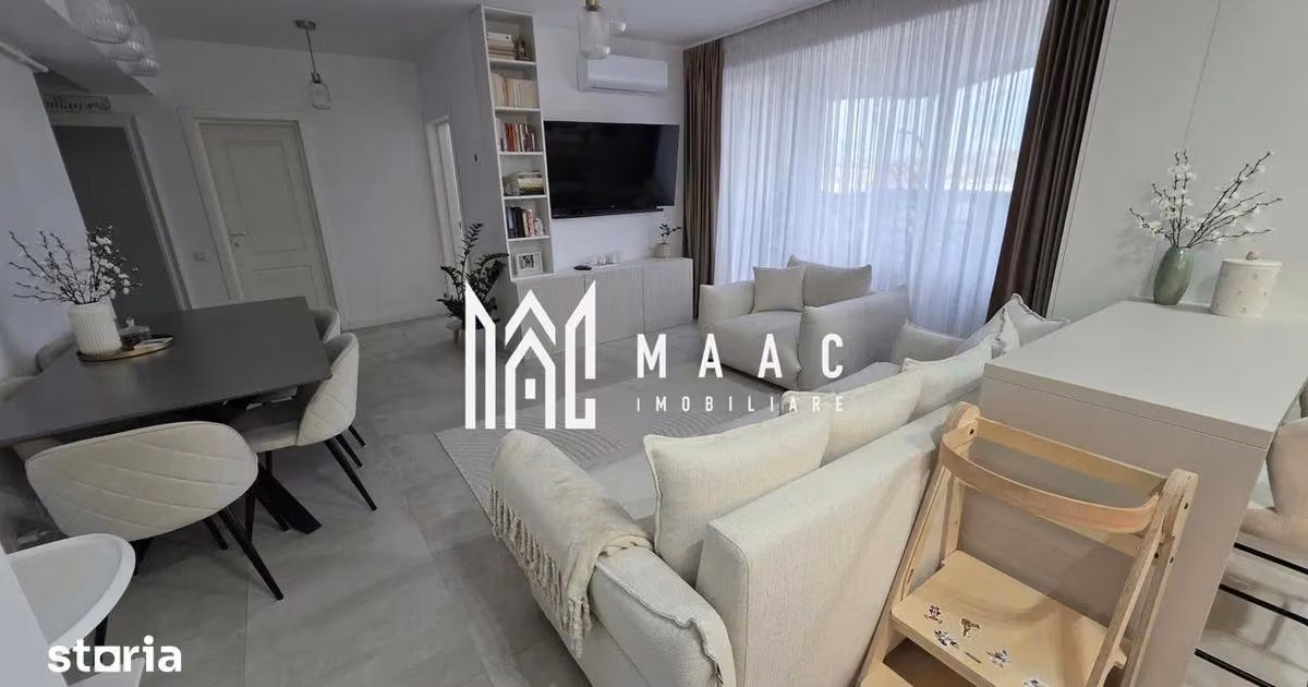 Apartament de vânzare cu 3 camere, mobilat în zona Mihai Viteazul, Sibiu