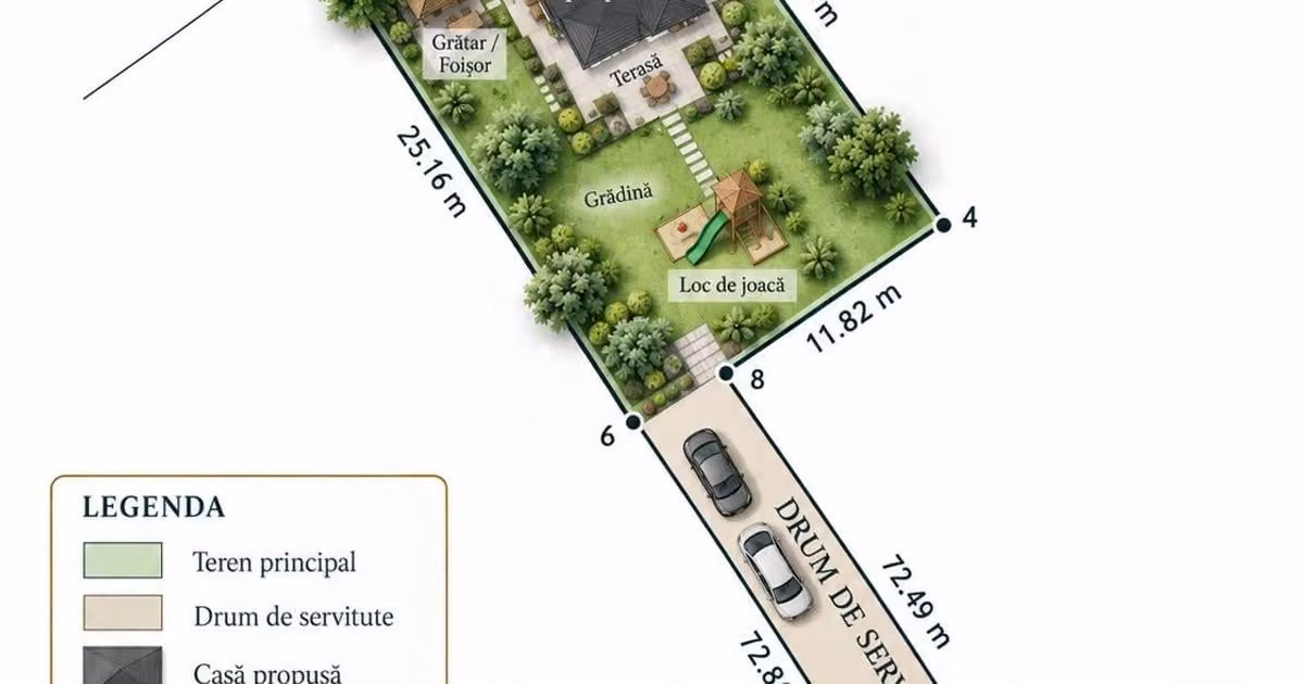 Teren Construcții intravilan de vânzare de 509 mp, în zona Pantelimon, Sector 2