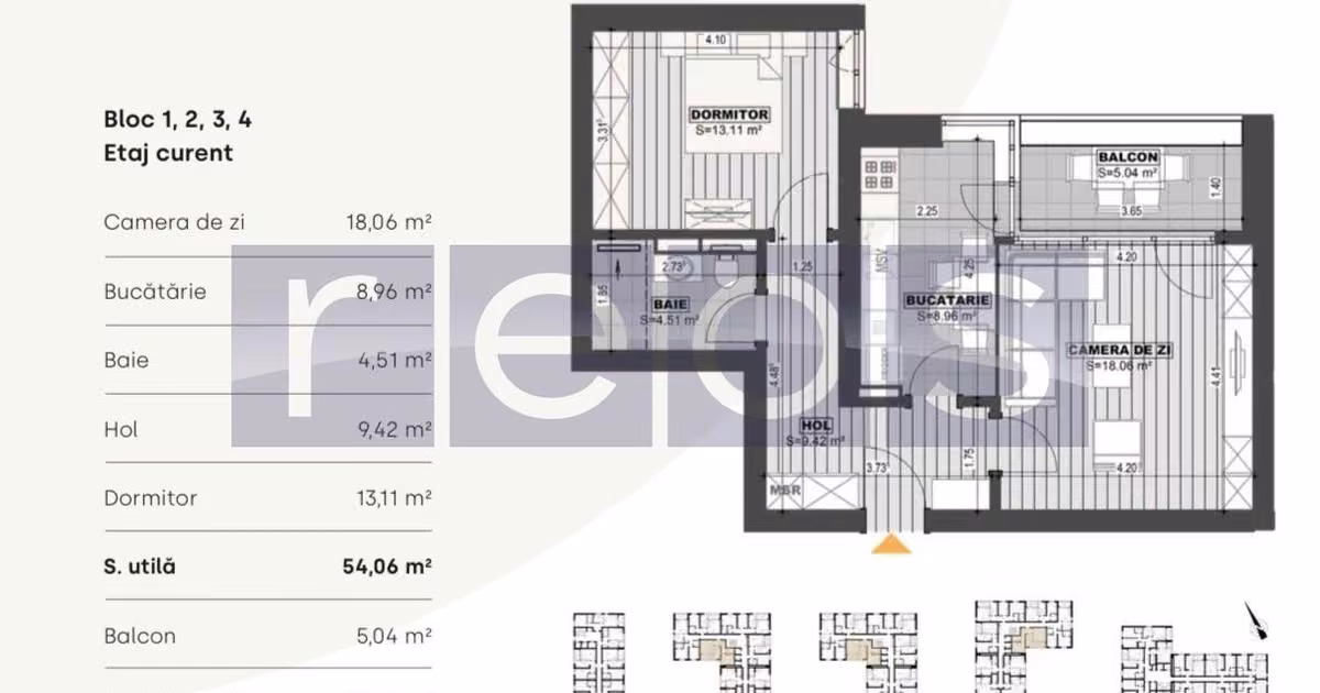 Apartament de vânzare cu 2 camere în zona Bucureștii Noi, Sector 1