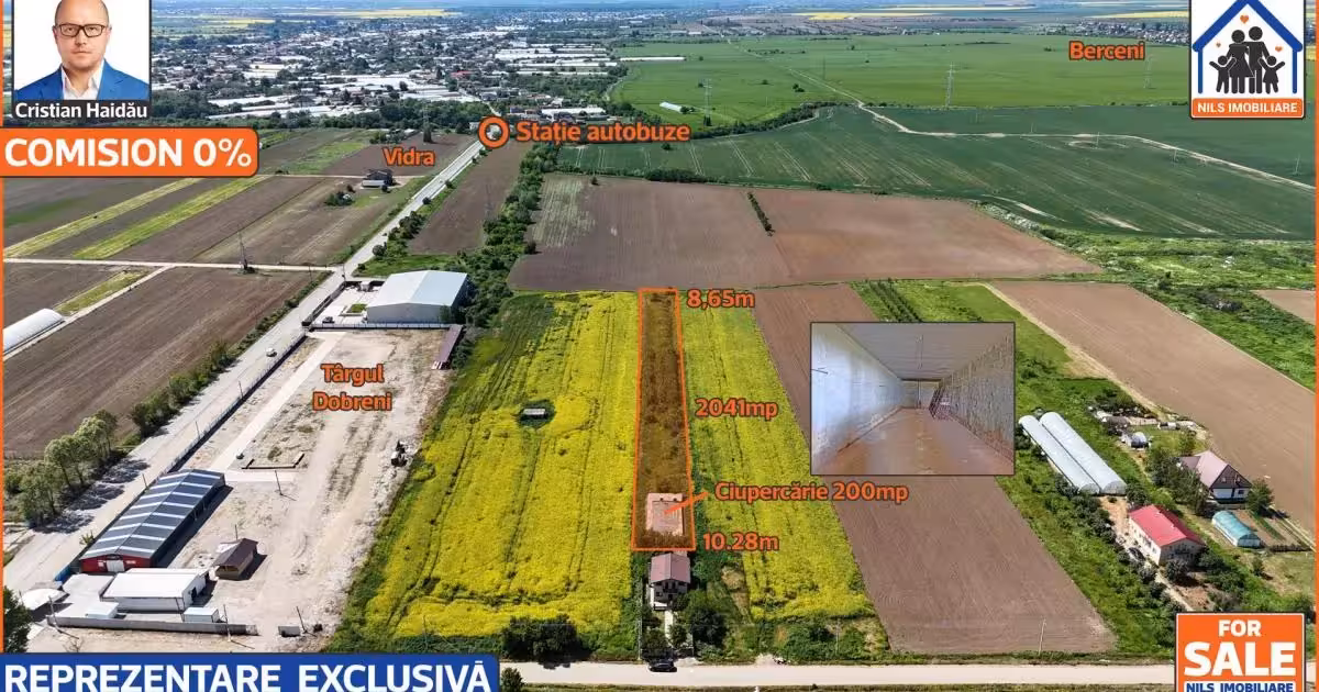 Teren intravilan de vânzare în Vidra