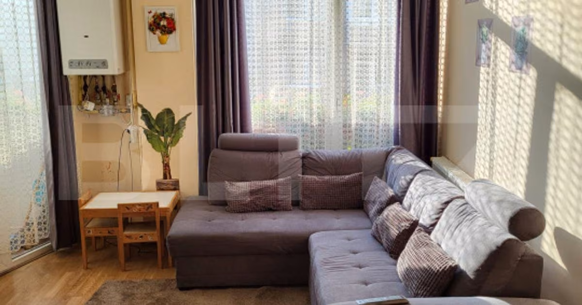 Apartament de vânzare cu 2 camere, mobilat în Florești