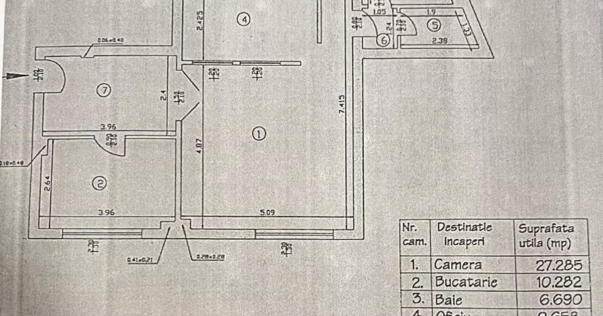 Apartament de vânzare cu 2 camere în zona P-ța Sfinții Voievozi, Ultracentral