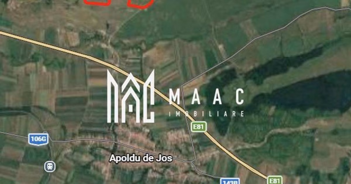 Teren agricol extravilan de vânzare de 26258 mp, în Apoldu de Jos
