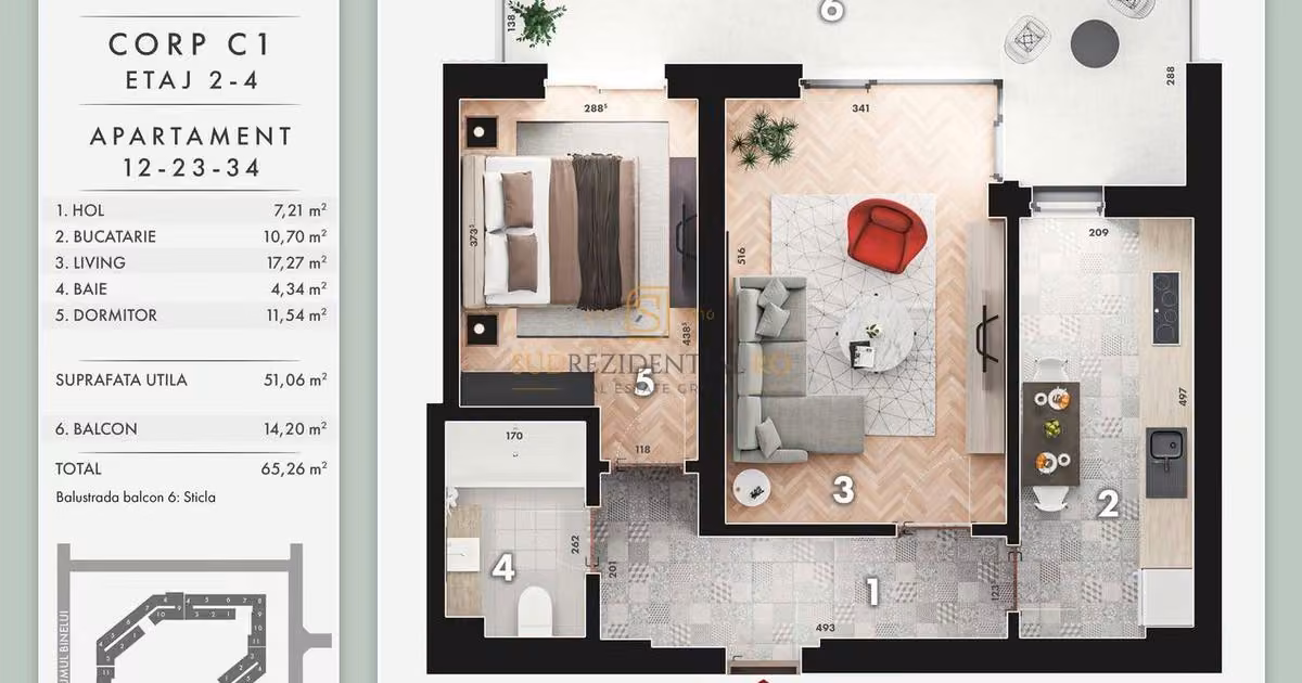 Apartament de vânzare cu 2 camere în zona Berceni, Sector 4