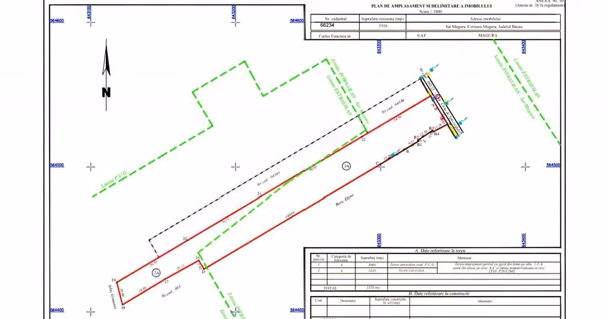 Teren Construcții intravilan de vânzare de 5358 mp, în zona Ultracentral, Bacău