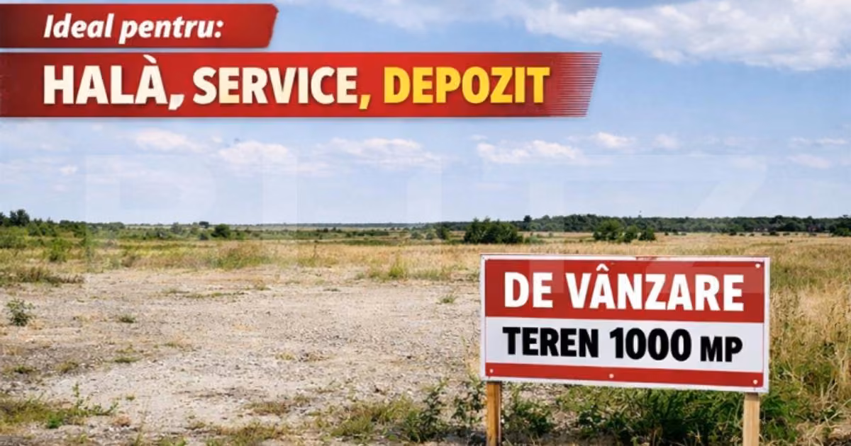 Teren Construcții intravilan de vânzare de 1000 mp, în zona Șagului, Timișoara