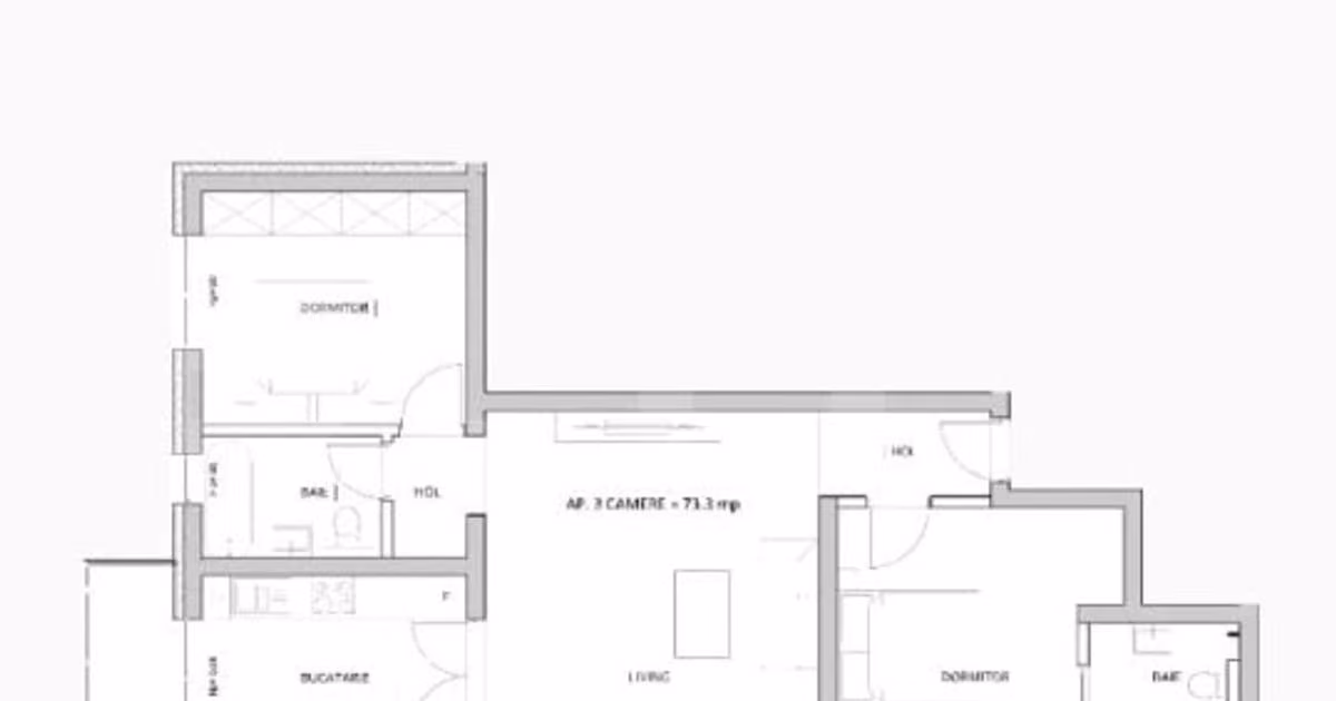 Apartament de vânzare cu 3 camere în Giroc