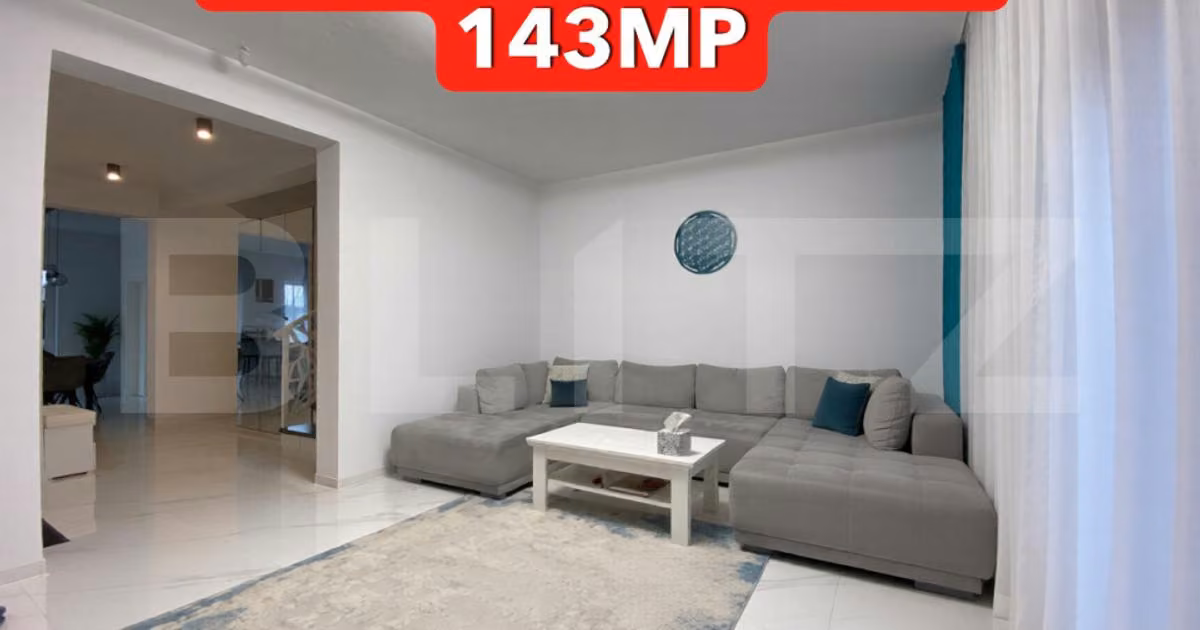 Duplex de vânzare cu 4 camere, mobilat în Chișoda