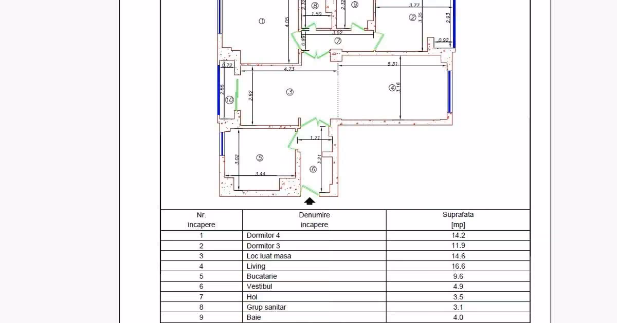Apartament de vânzare cu 3 camere în zona Crângași, Sector 6