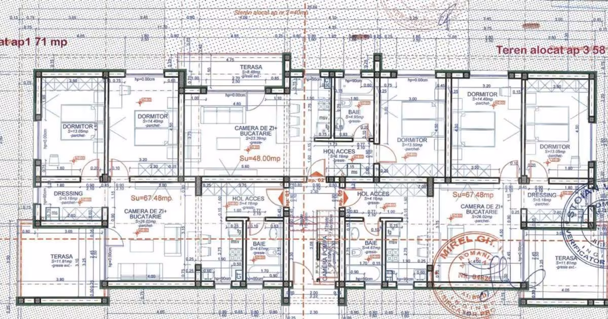 Apartament de vânzare cu 3 camere în Dumbrăvița