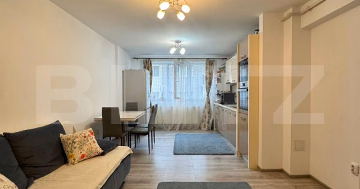 Apartament de vânzare cu 2 camere, mobilat în Florești