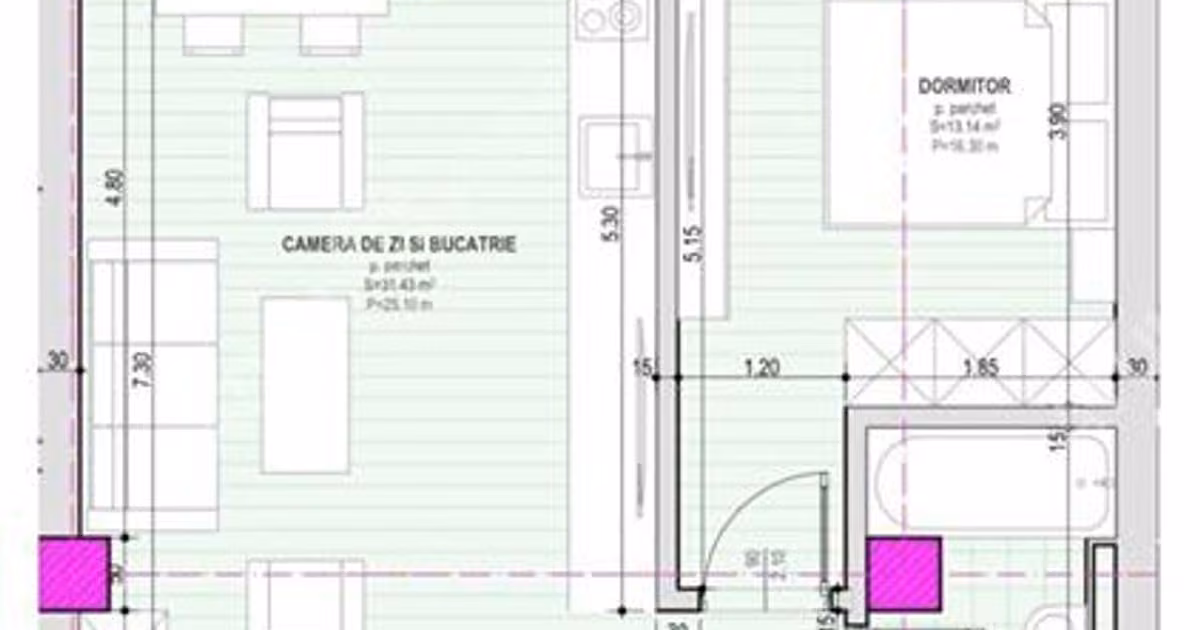 Apartament de vânzare cu 2 camere în Șelimbăr