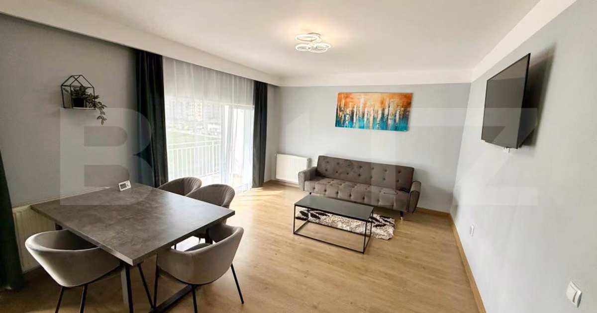 Apartament de vânzare cu 2 camere, mobilat în Florești