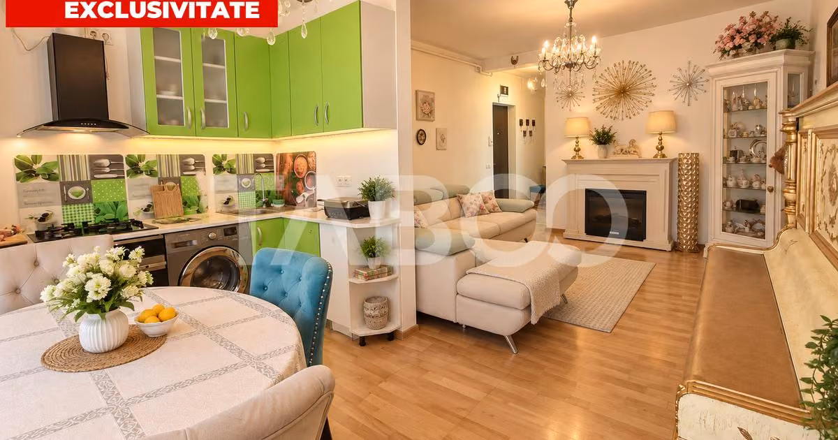 Apartament de vânzare cu 3 camere, mobilat în zona Arhitecților - Calea Cisnădiei, Sibiu