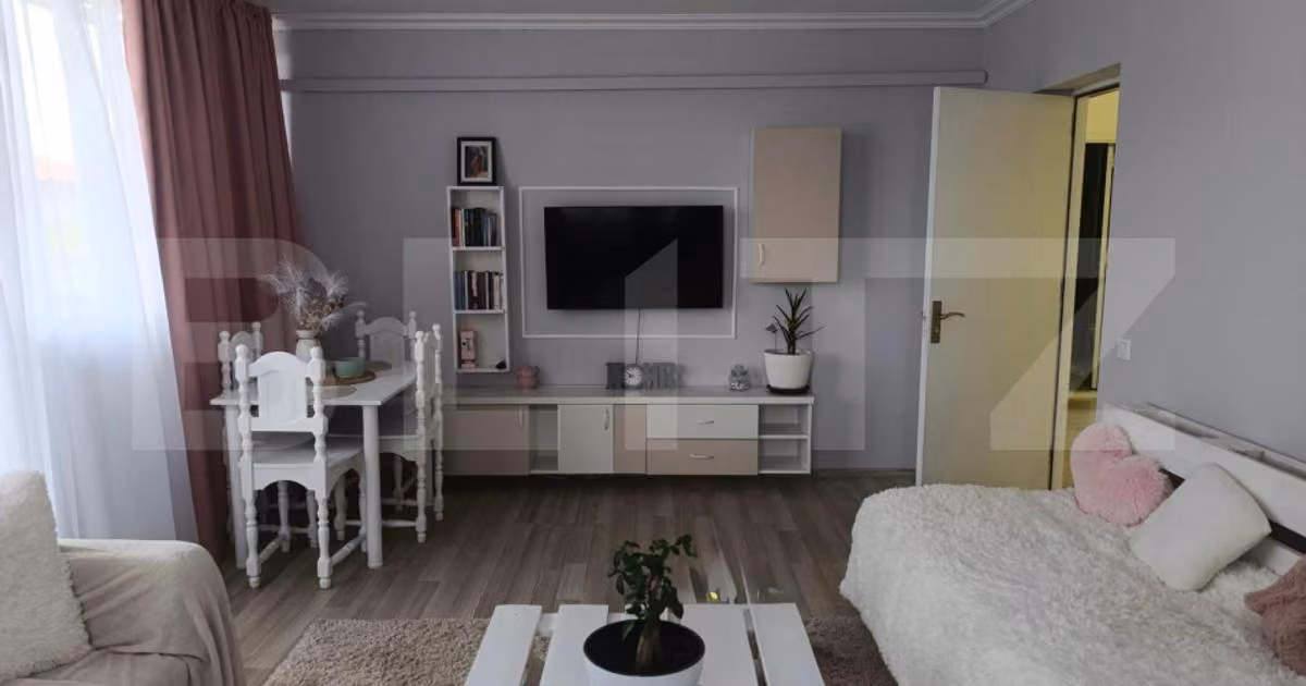 Apartament de vânzare cu 2 camere, mobilat în Florești