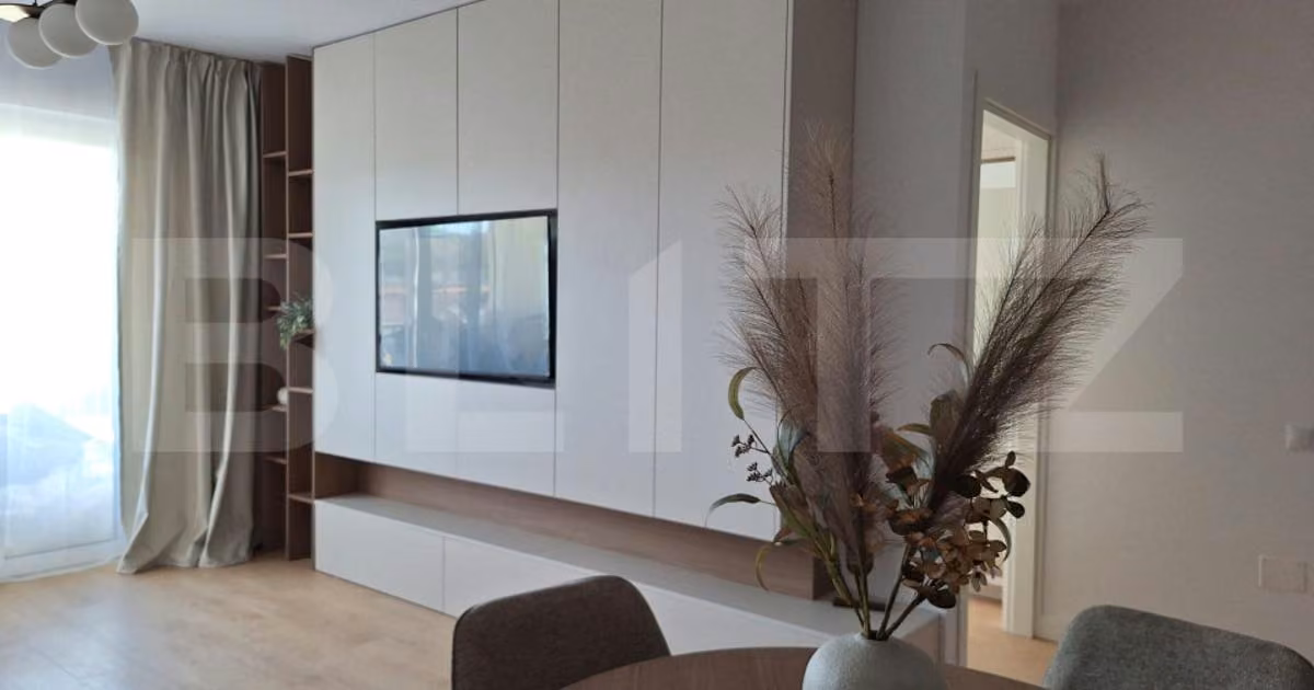 Apartament de vânzare cu 2 camere, mobilat în Florești