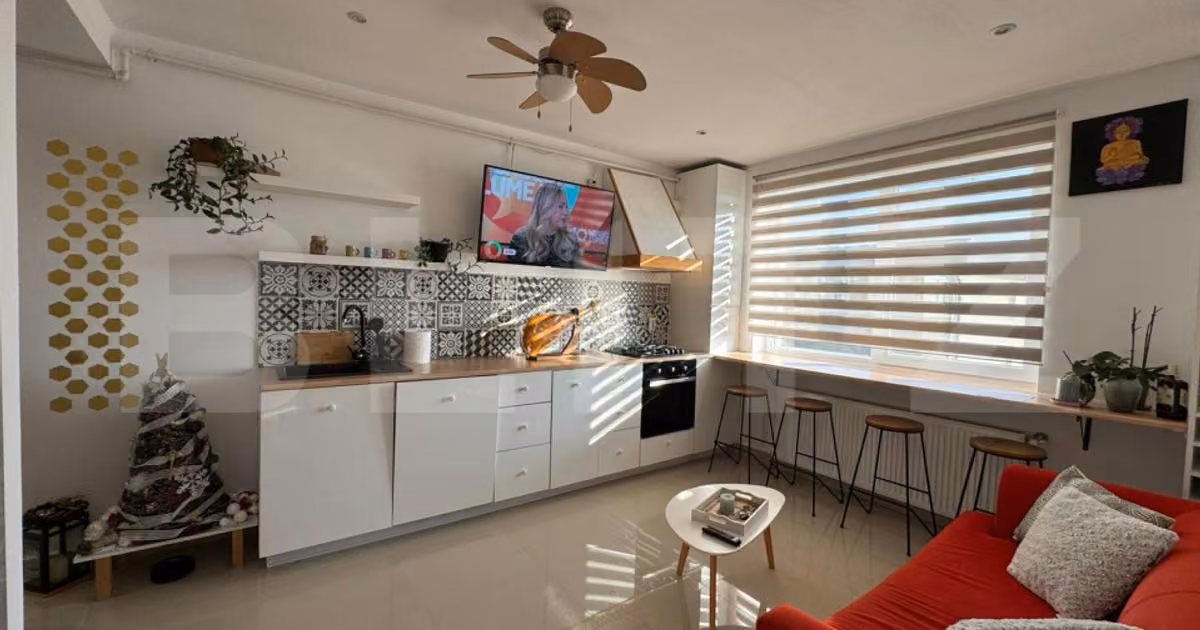 Apartament de vânzare cu 3 camere, mobilat în Florești