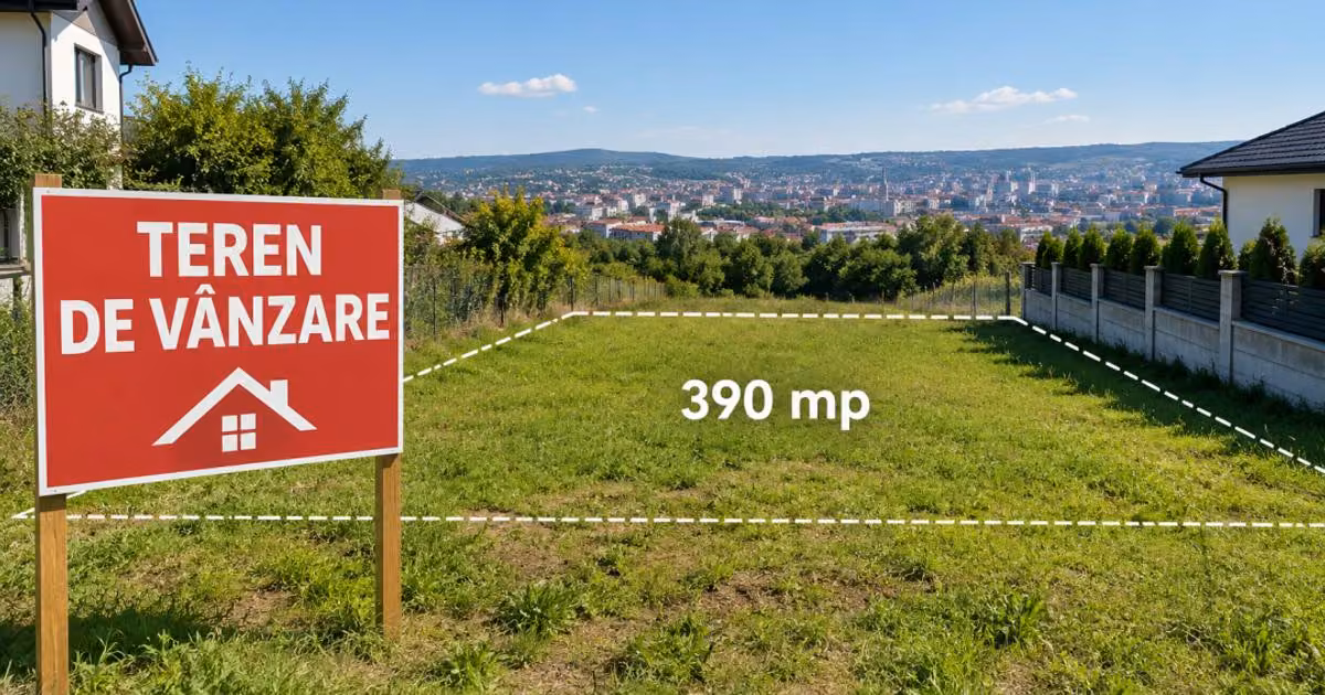 Teren Construcții intravilan de vânzare de 390 mp, în zona Dâmbul Rotund, Cluj-Napoca