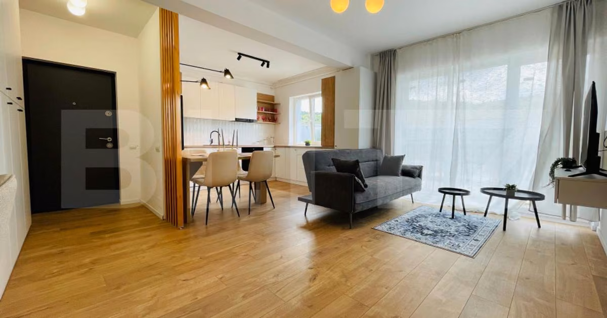 Apartament de vânzare cu 2 camere, mobilat în Florești