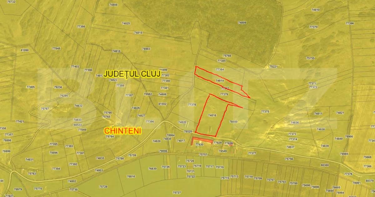 Teren agricol extravilan de vânzare de 23000 mp, în Chinteni