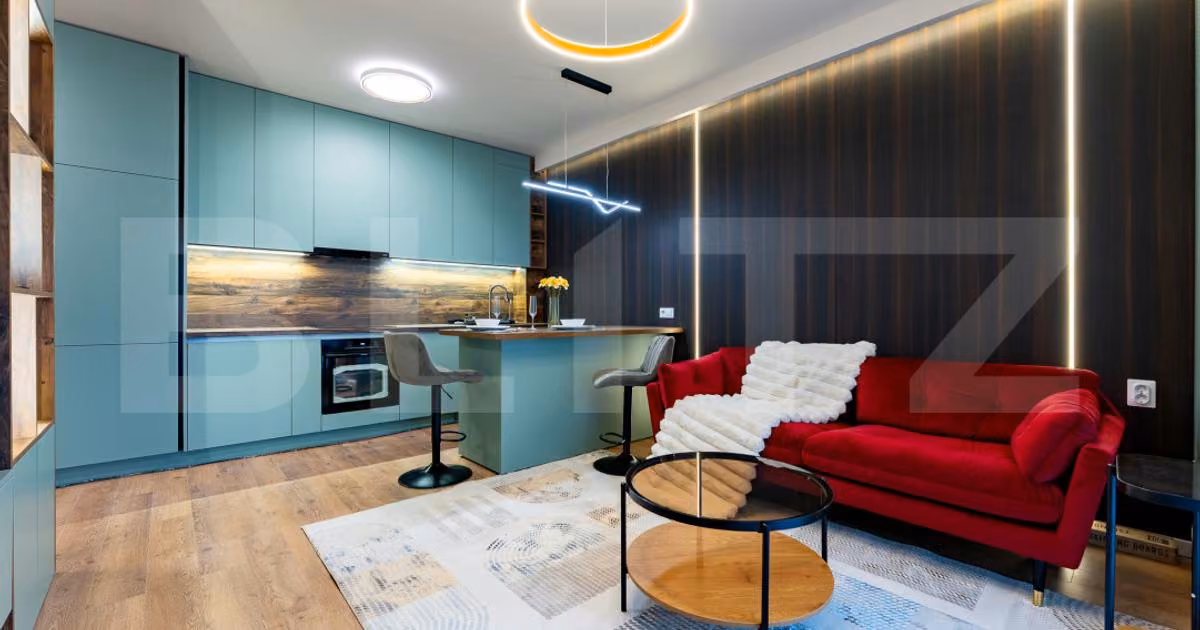 Apartament de vânzare cu 2 camere, mobilat în Florești