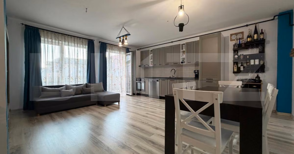 Apartament de vânzare cu 2 camere, mobilat în Florești