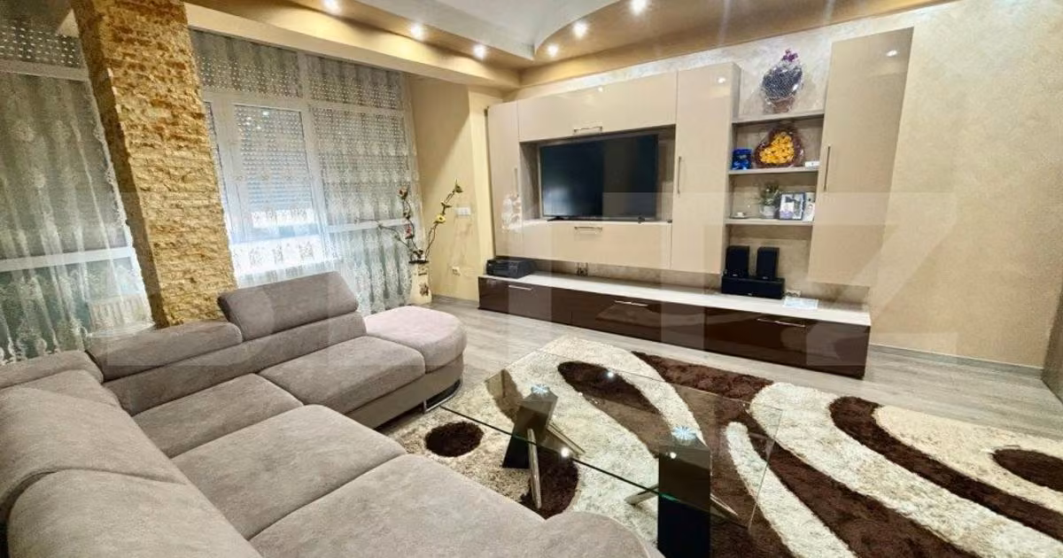Apartament de vânzare cu 2 camere, mobilat în Florești