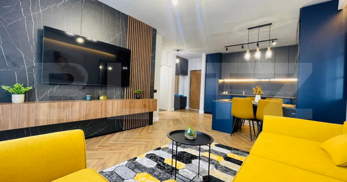 Apartament de vânzare cu 2 camere, mobilat în Florești