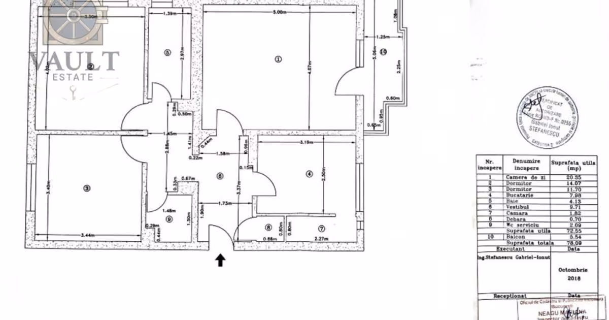 Apartament de vânzare cu 3 camere în zona Unirii, Sector 3