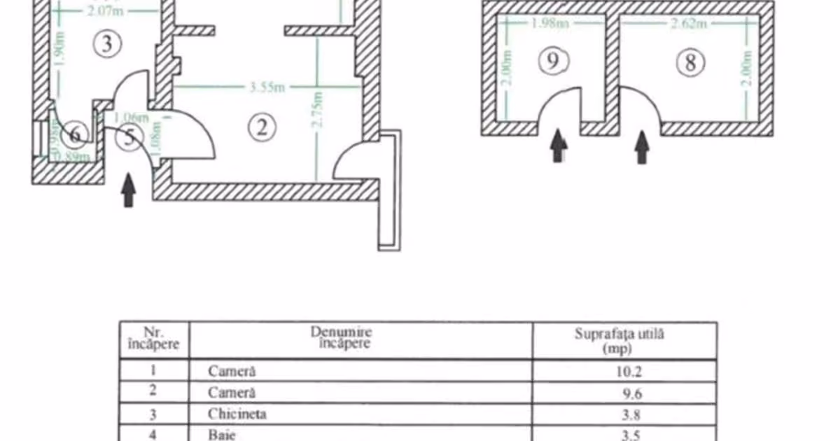 Apartament de vânzare cu 2 camere în zona Parcul Carol, Sector 4