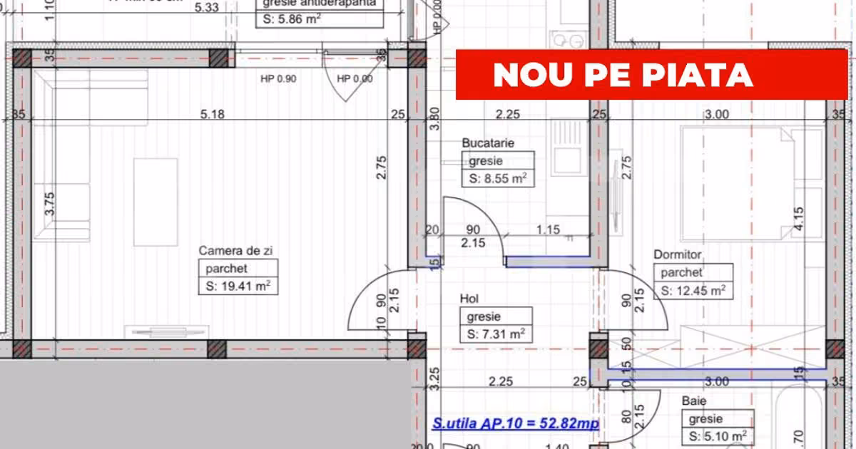 Apartament de vânzare cu 2 camere în Giroc