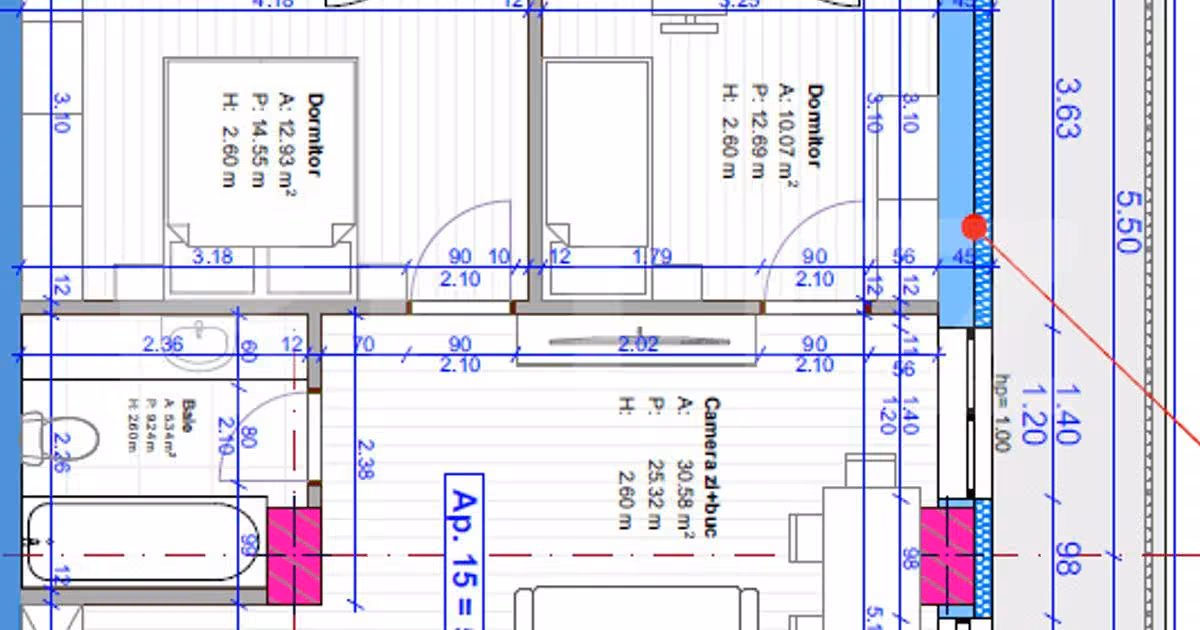 Apartament de vânzare cu 3 camere în Florești