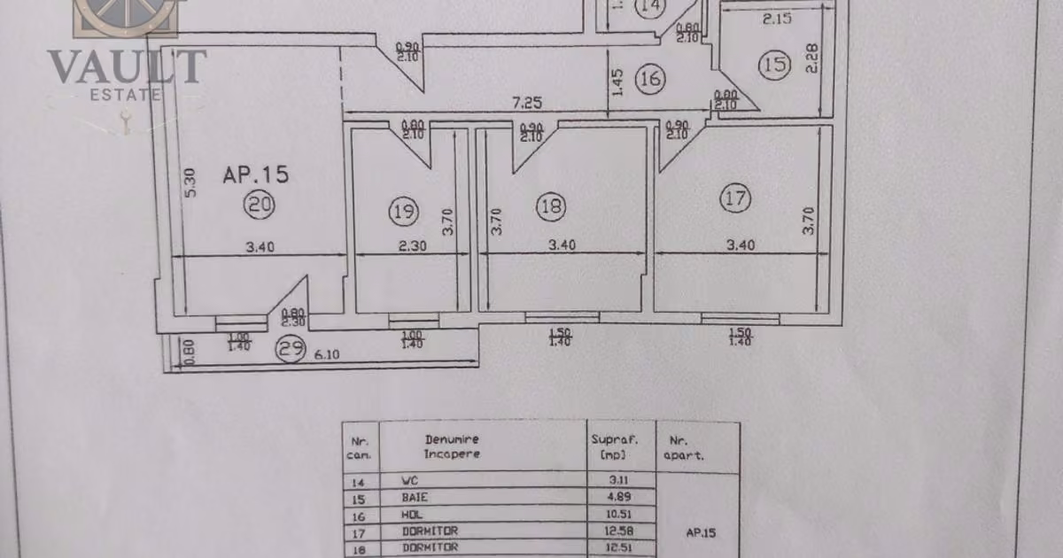Apartament de vânzare cu 3 camere, mobilat în Dobroești