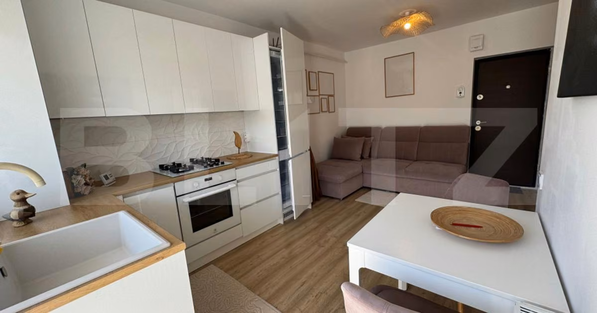 Apartament de vânzare cu 2 camere, mobilat în Florești