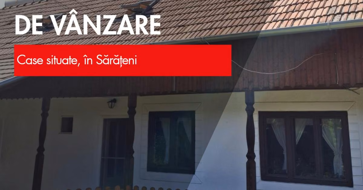 Casă de vânzare cu 6 camere în Sărățeni