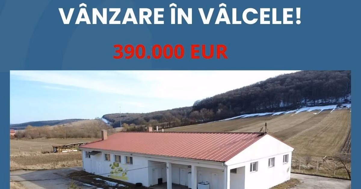 Spațiu industrial de vânzare 372 mp în Vâlcele
