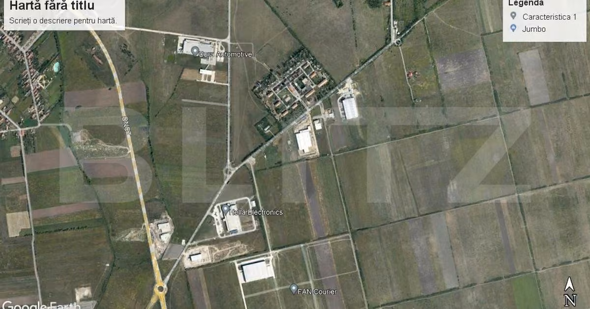 Teren Construcții intravilan de vânzare de 26600 mp, în zona Aeroport, Timișoara