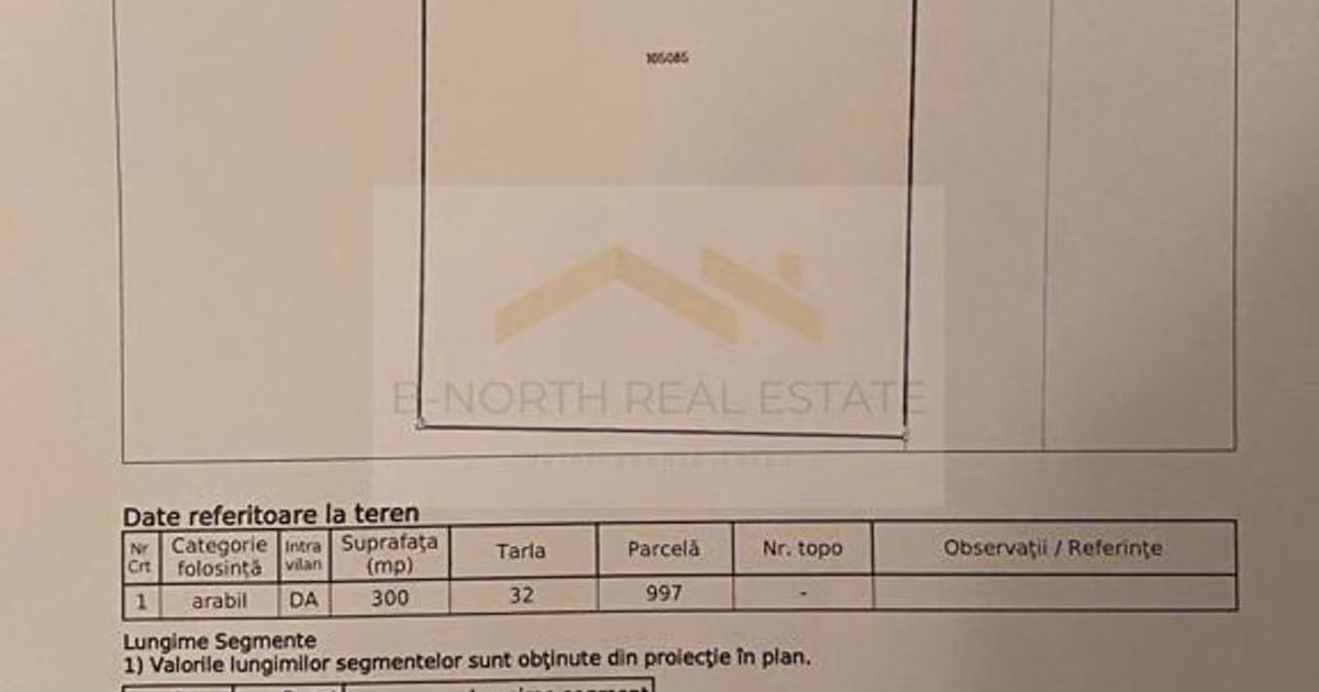 Teren Construcții intravilan de vânzare de 300 mp, în Otopeni