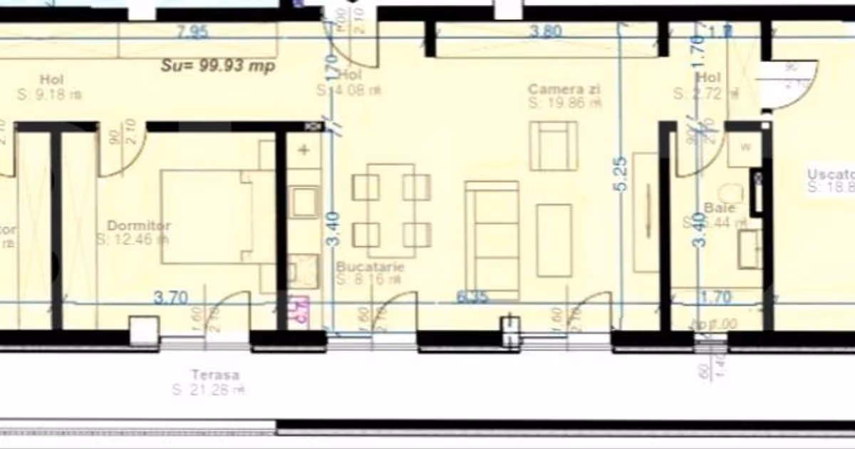 Apartament de vânzare cu 4 camere în zona Aradului, Timișoara