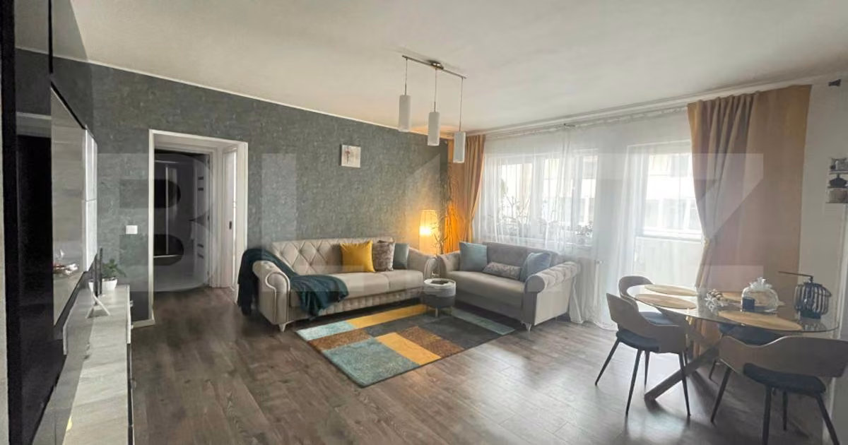 Apartament de vânzare cu 2 camere, mobilat în Florești