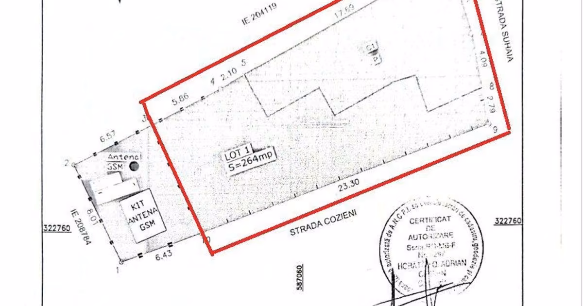Teren Construcții intravilan de vânzare de 264 mp, în zona Eroii Revoluției, Sector 4