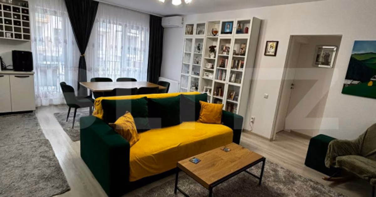 Apartament de vânzare cu 3 camere, mobilat în Florești